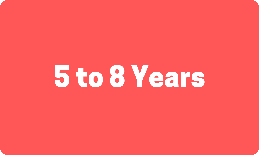5 to 8 Years