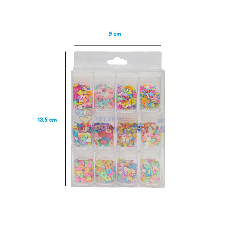 12 Pcs Sprinkles Nail Art Slices Fashion 0521 Set of 2