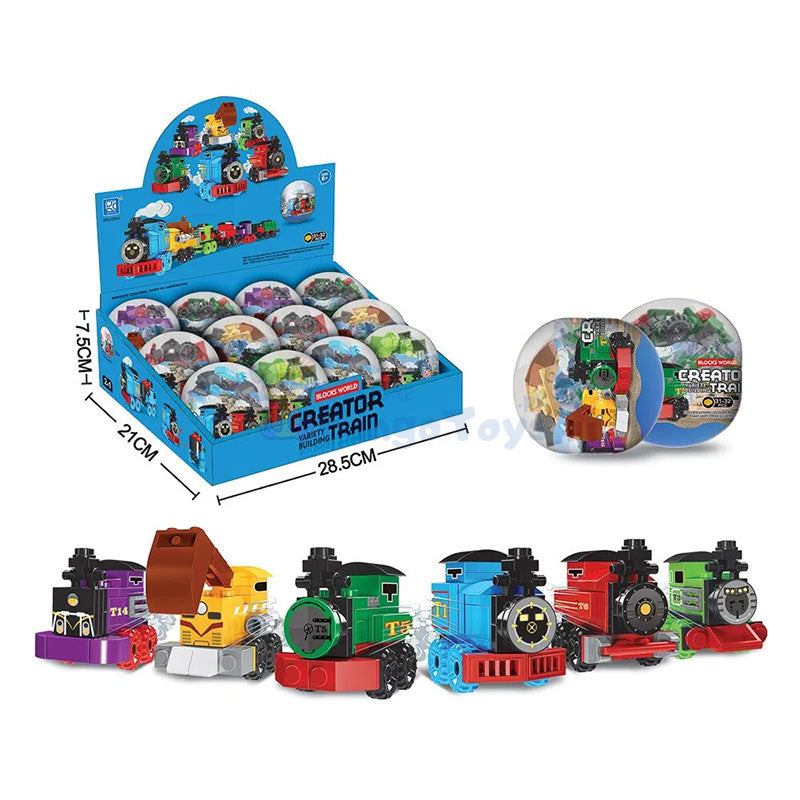 2 in 1 Creator Train Building Blocks Egg
