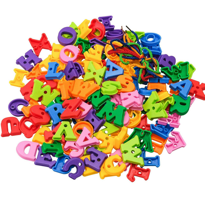 Capital Alphabets and Numbers Plastic Blocks Game