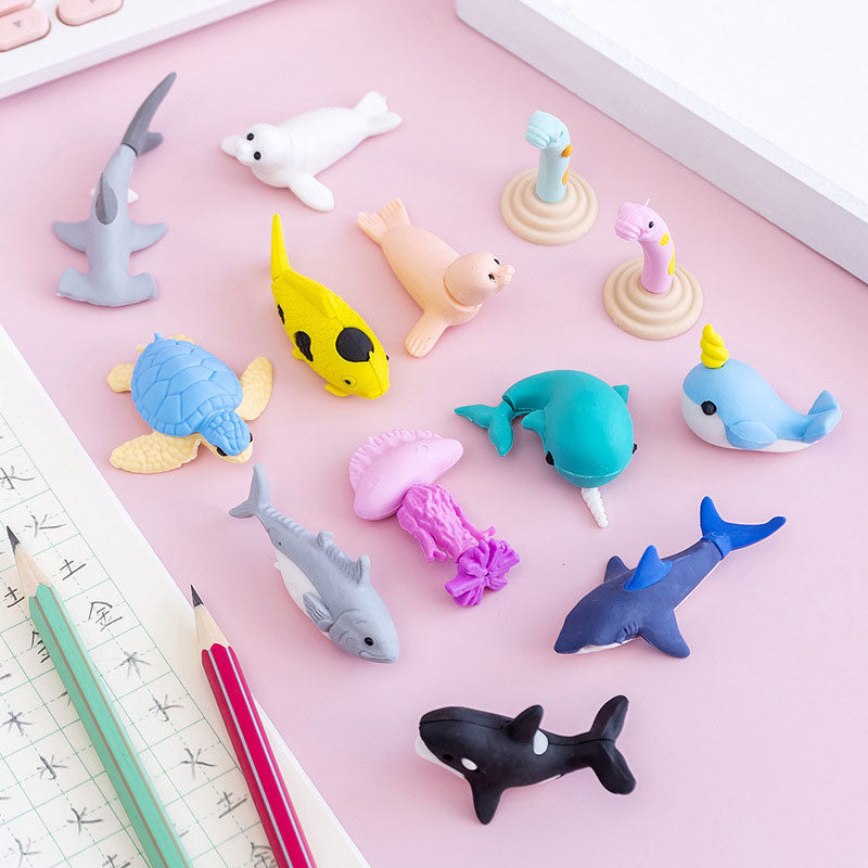 Underwater Sea Background Erasers for Kids
