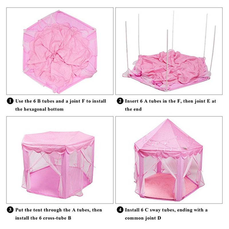 Princess Castle Tent Indoor & Outdoor (Imported)