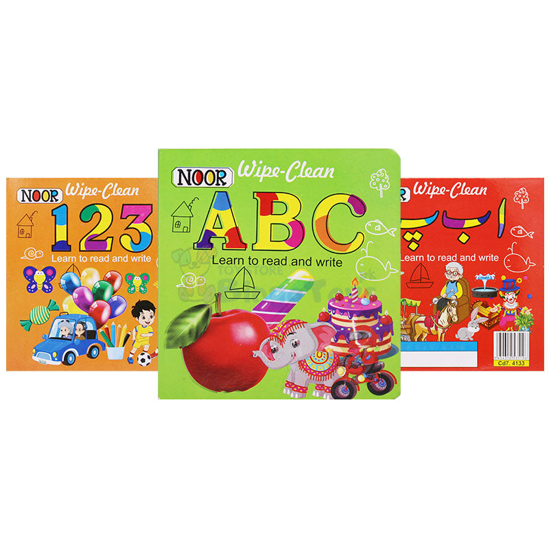 Reading and Write & Wipe Cardboard 3 Book Bundle