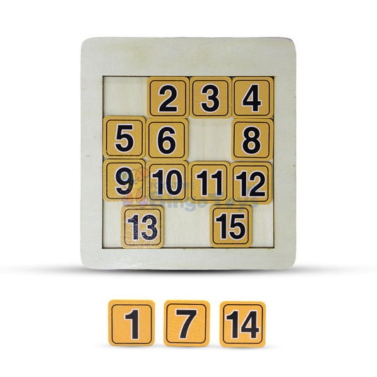 3D Sliding Number Jigsaw Puzzle Board