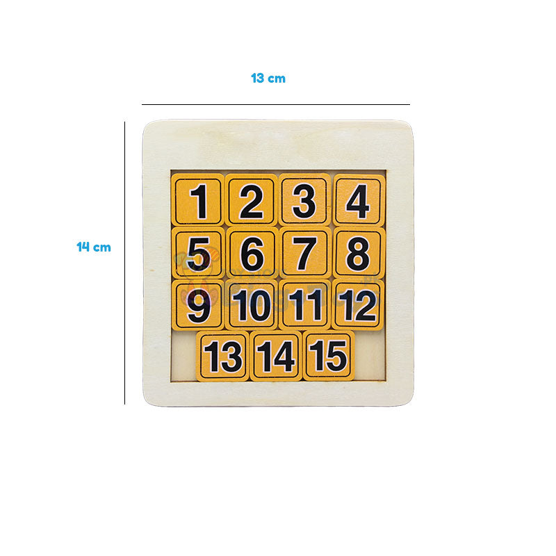 3D Sliding Number Jigsaw Puzzle Board