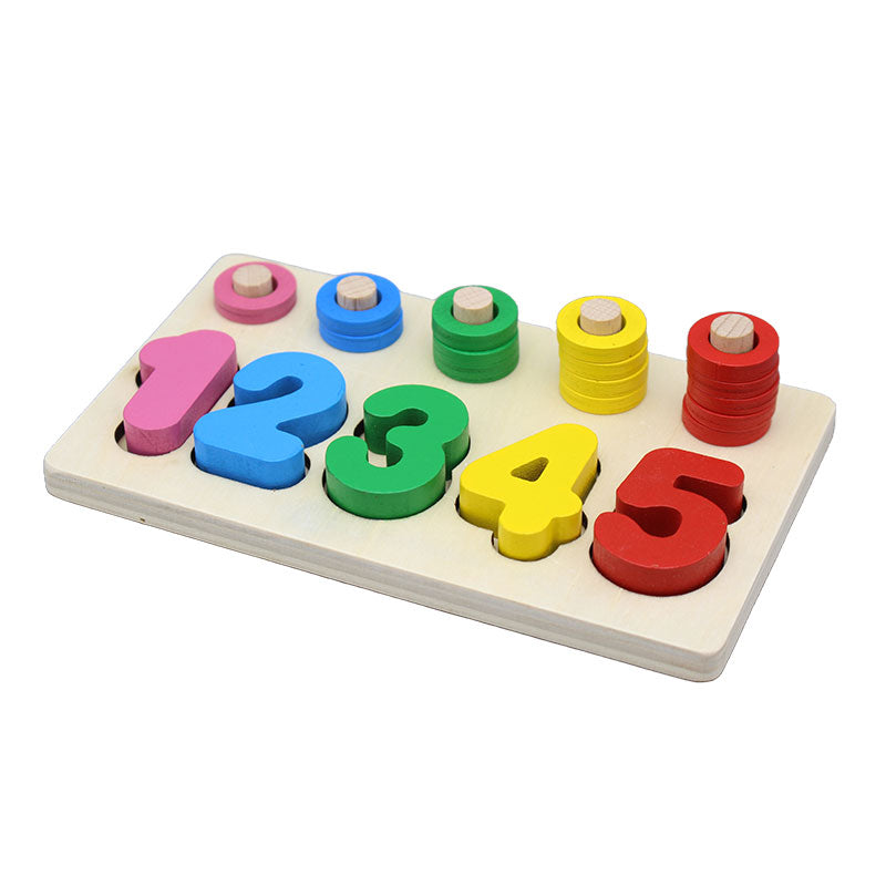 Rainbow Five Column Digital Plate Wooden