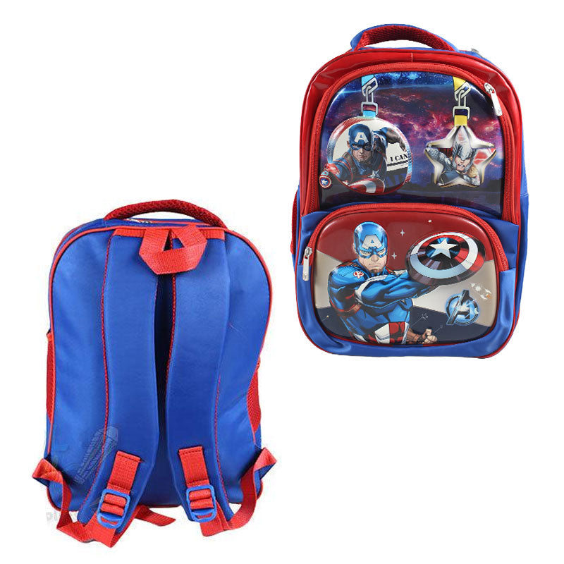 Captain America Embossed School Bag 17 inch (1757)