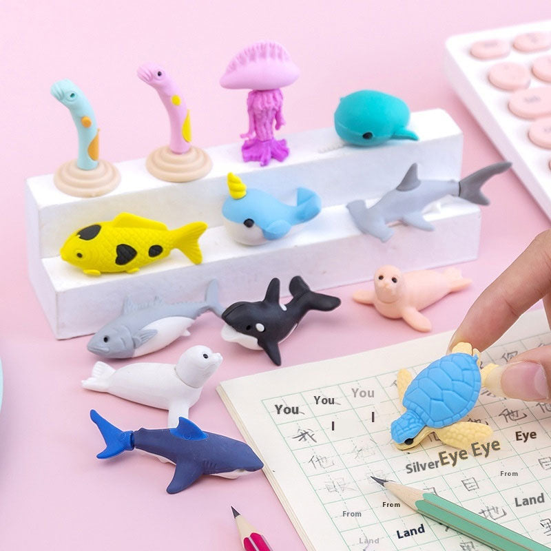 Underwater Sea Background Erasers for Kids