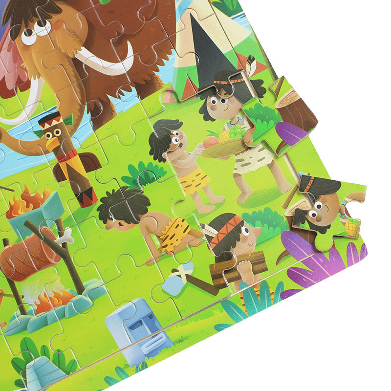 60 Pcs Kids Discovery Puzzle Board Wooden #2066