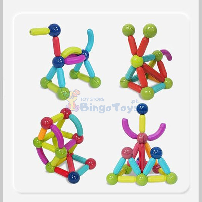 42 Pcs DIY Magnetic Sticks Blocks