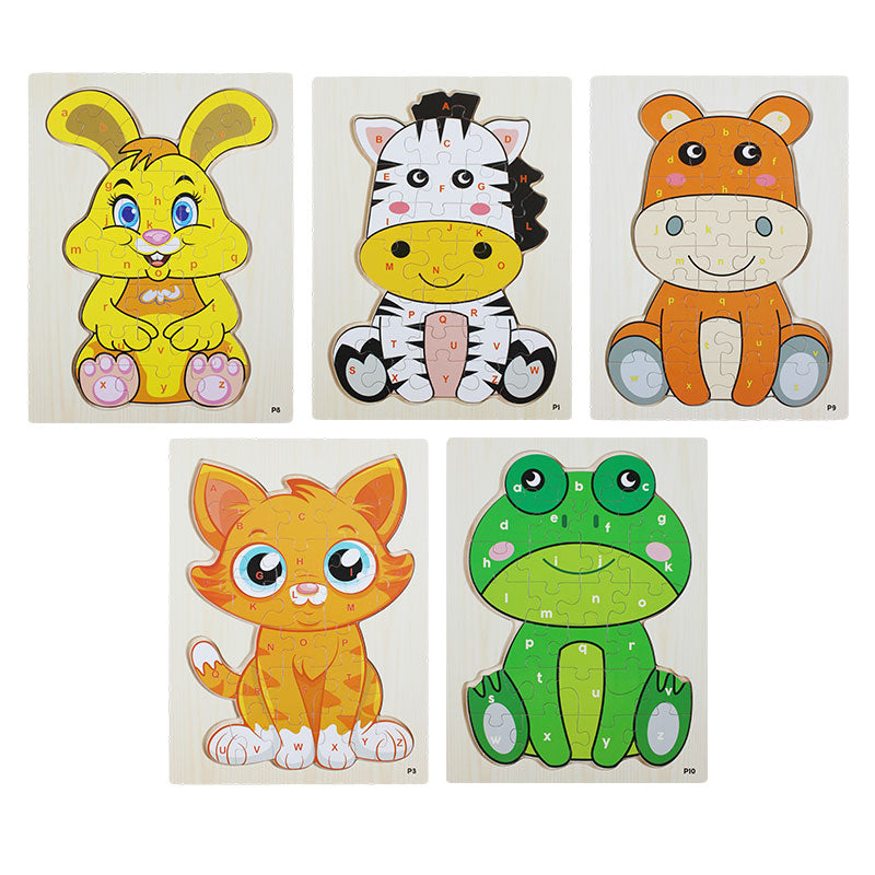 26 Pcs Letters Puzzle Animal Board #2024