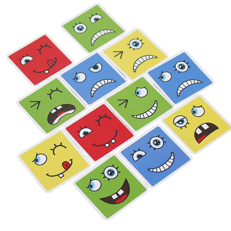 Expression Puzzle Blocks Game Wooden #1962