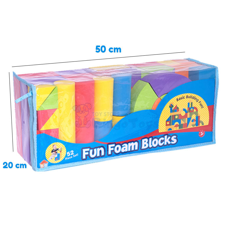 52 Pcs Fun Foam Building Blocks Large