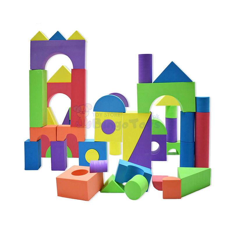 52 Pcs Fun Foam Building Blocks Large