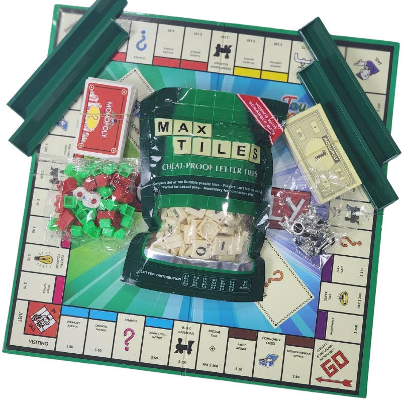 2 In 1 Scrabble And Monopoly Game