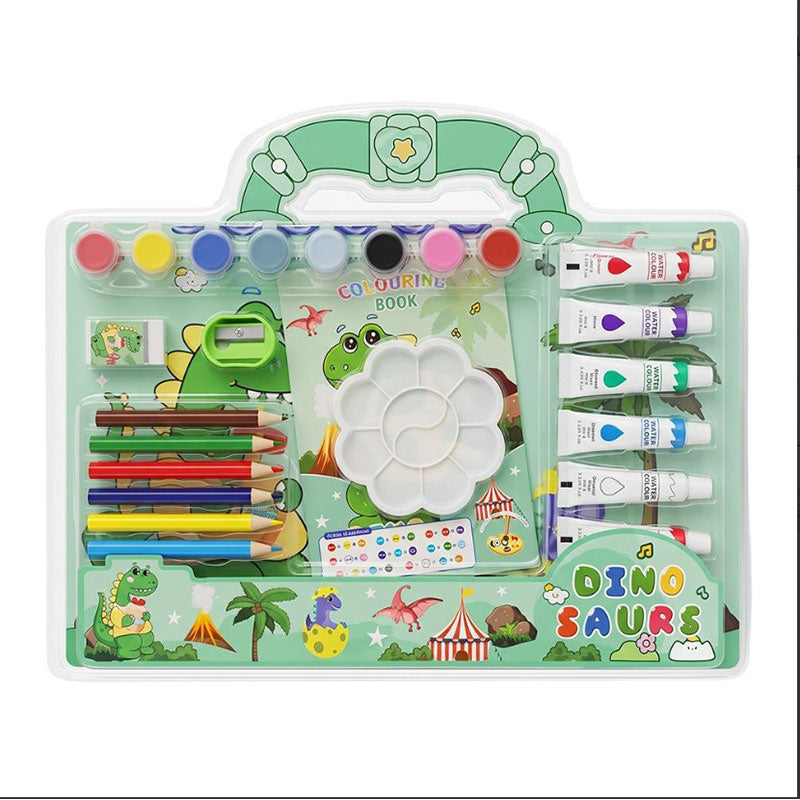 Cute Cartoon Portable Painting Suitcase Set