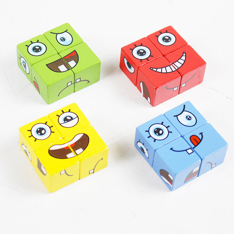 Expression Puzzle Blocks Game Wooden #1962