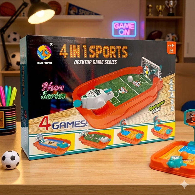 4-in-1 Kids Sports Mini Tabletop Game Set