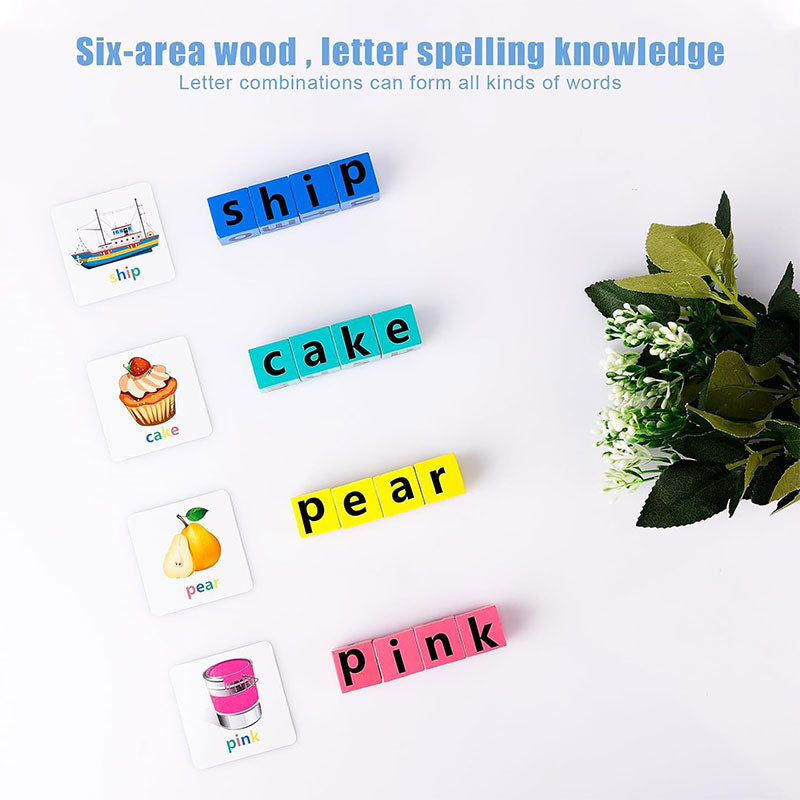 Magnetic Word Spelling Game with Bell