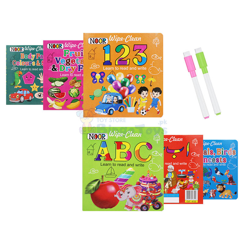 Reading and Write & Wipe Cardboard 6 Book Bundle