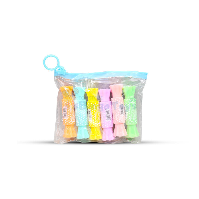 6 Pcs Sweet Candy Highlighter Set