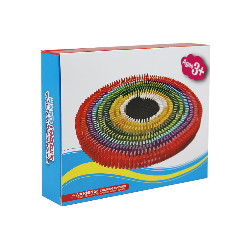 120 Pcs Wooden Colorful Domino Blocks