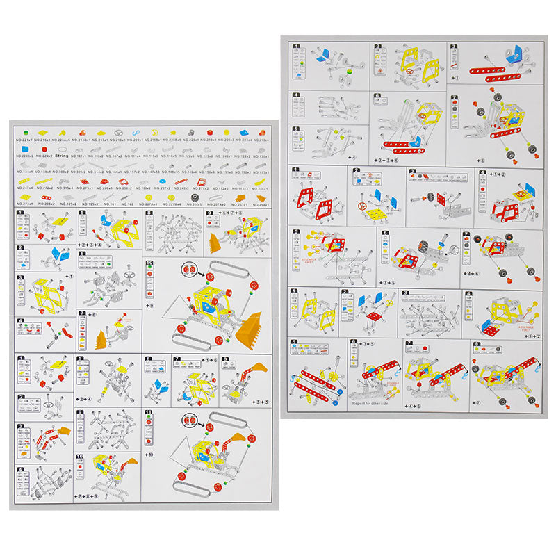 STEM Metal Assembled Toy Engineering Vehicle 5 in 1