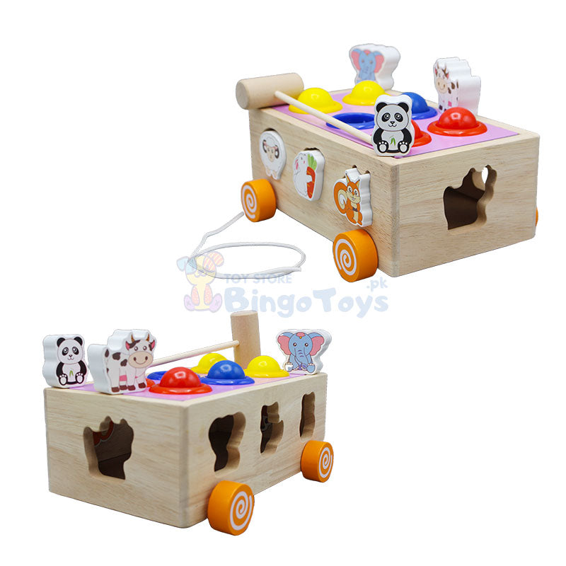 Animal & Ball Shape Sorting Trolly Car (0535)