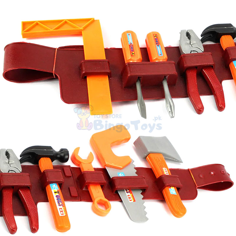 Builder’s Tool Belt & Hat Set for Kids