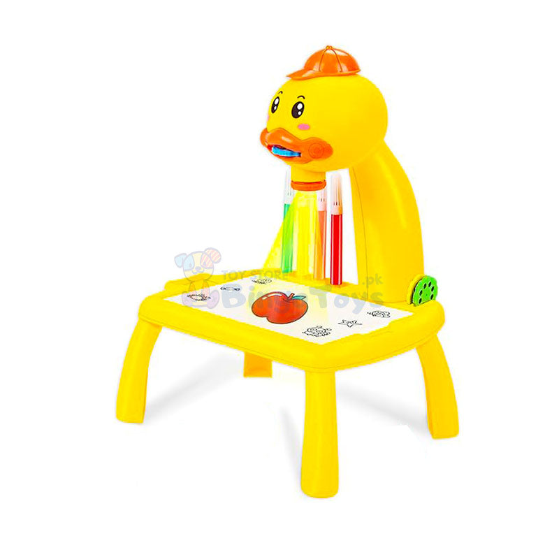 Cute Duck Drawing Projector With Light & Music