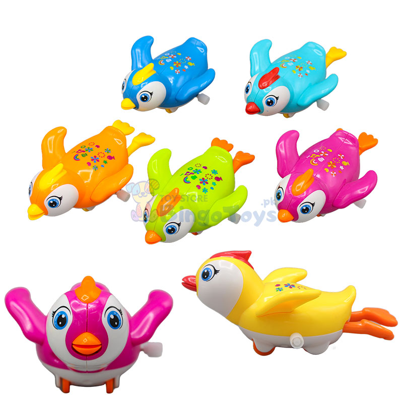 Multicolor Friction Penguin Toy
