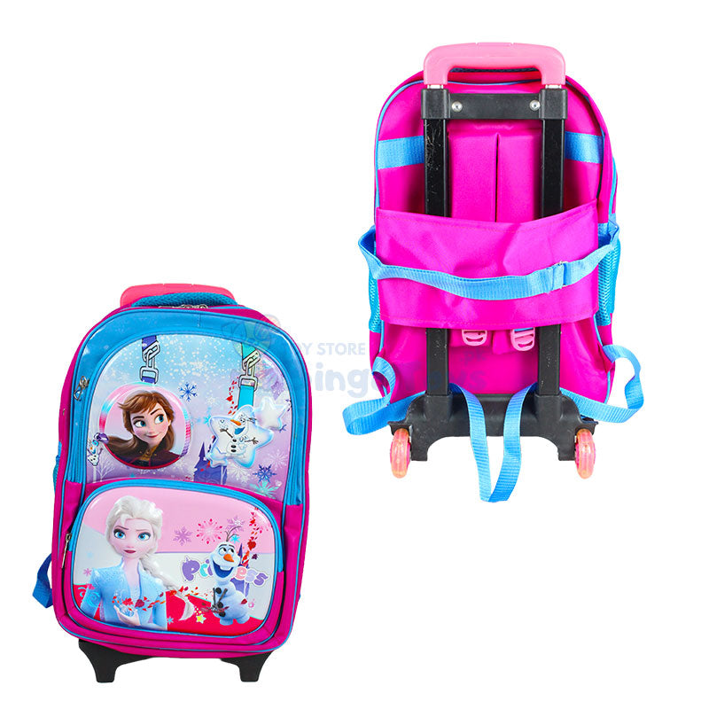 Frozen Embossed Trolley School Bag 17″