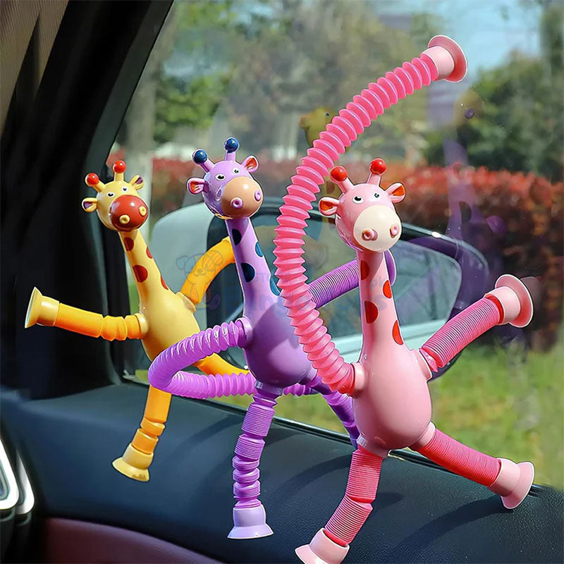 Giraffe pop Tube with Light Set of 2