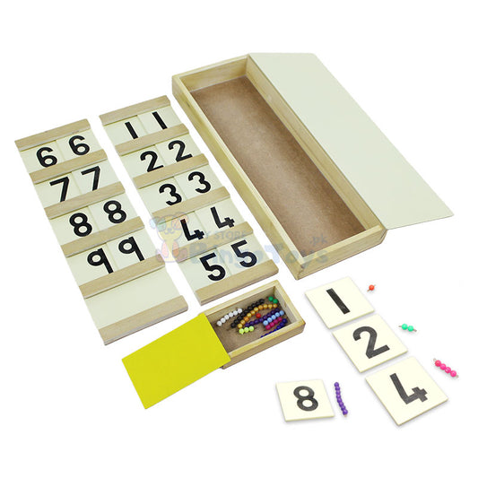 Montessori Wooden DIY Ten Board with Beads
