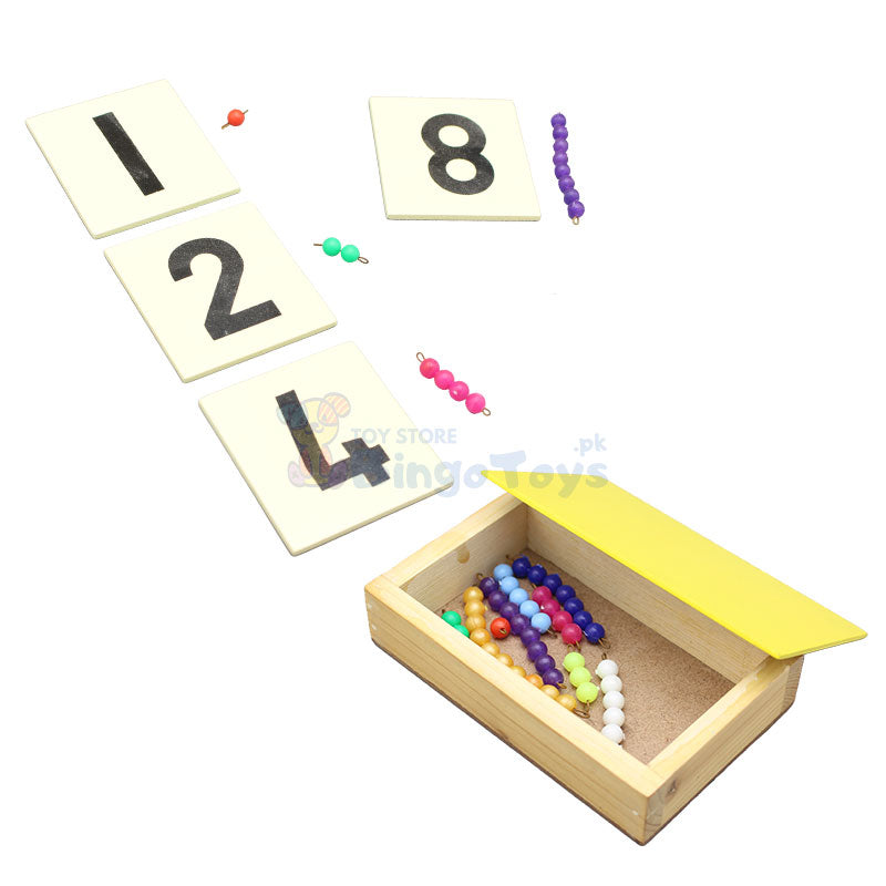 Montessori Wooden DIY Ten Board with Beads