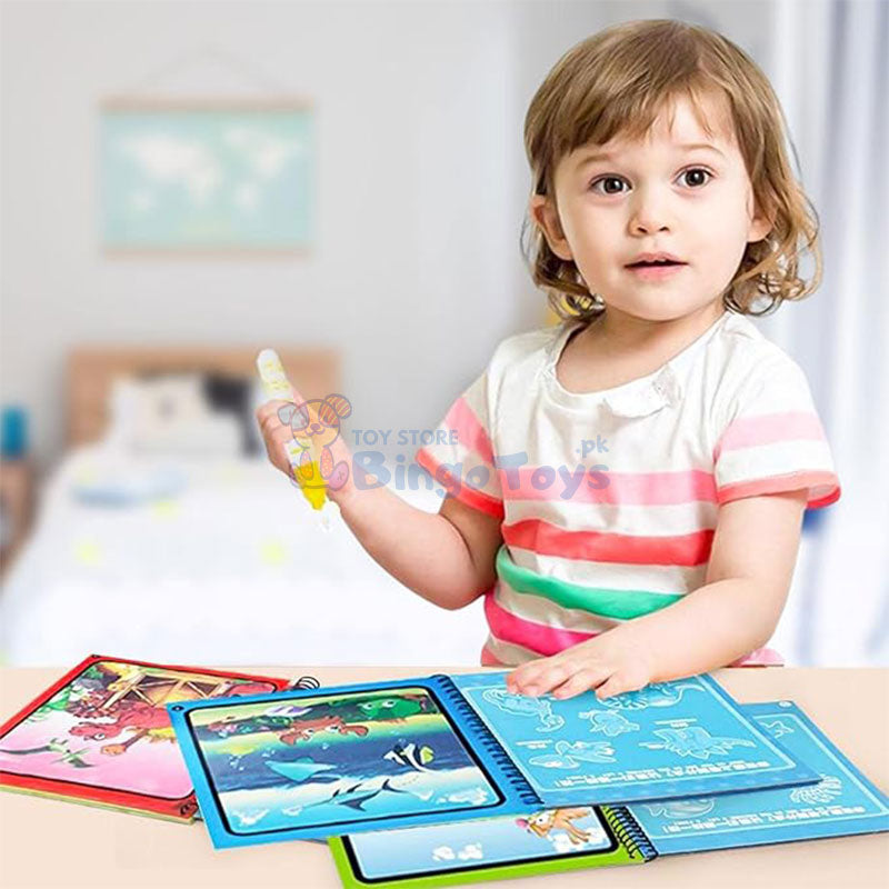 Reusable Kids Magic Water Drawing Book for Boys