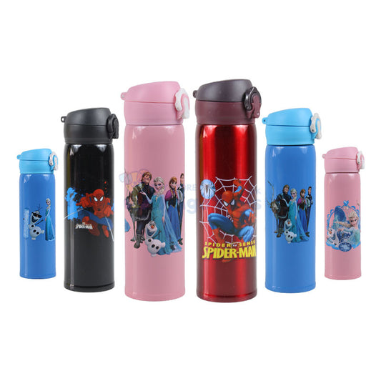 Stainless Steel Cartoon Character Bottle for Boy & Girl #01960