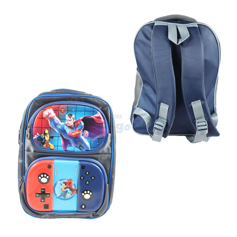 Superman Embossed School Bag 17 inch (1757)