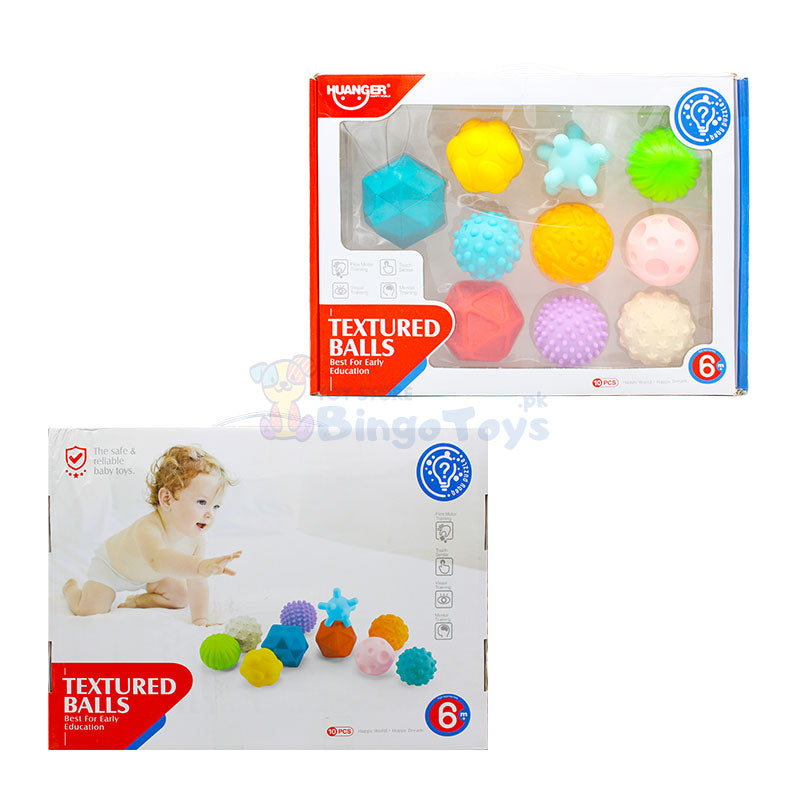 10 Pcs Textured Soft Balls for kids