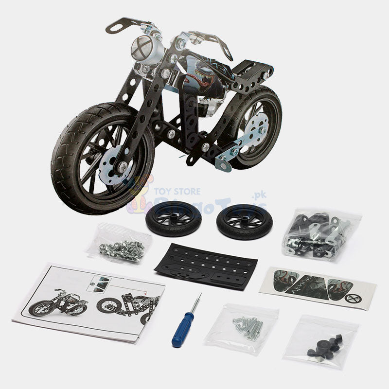 Venom Build & Play Metal Bike Steam Toy