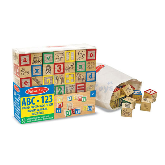 Wooden Alphabet Block Set of 50 Pcs