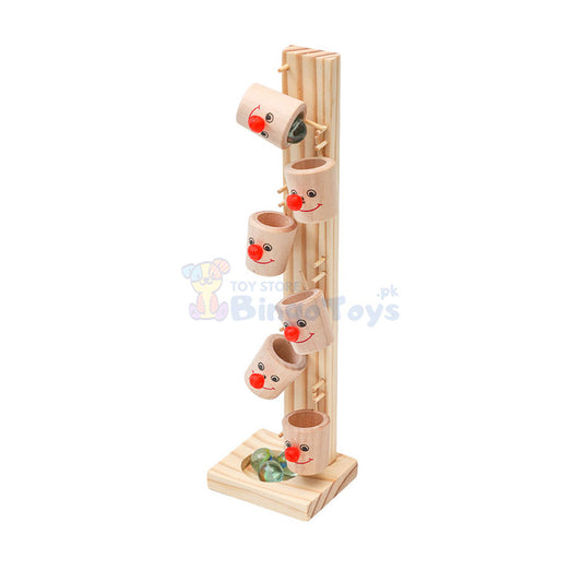 Wooden Clown Ball Table Game