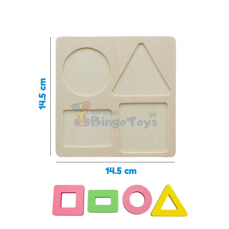 Colorful Geometric Shape Puzzle Board