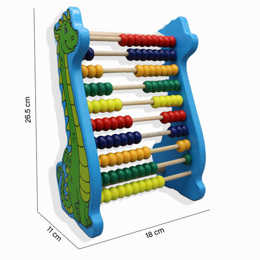10 Rows Abacus Dinosaur Calculation Frame