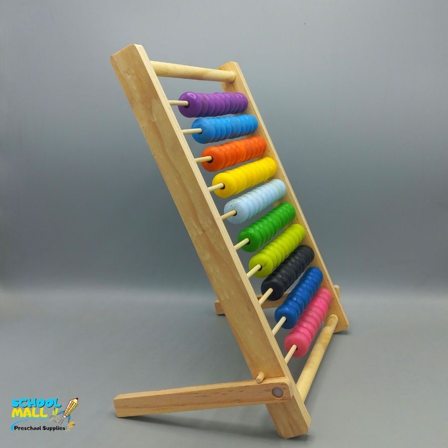 abacus ten stalls computing rack, educational toys, preschool, montessori, wooden toys