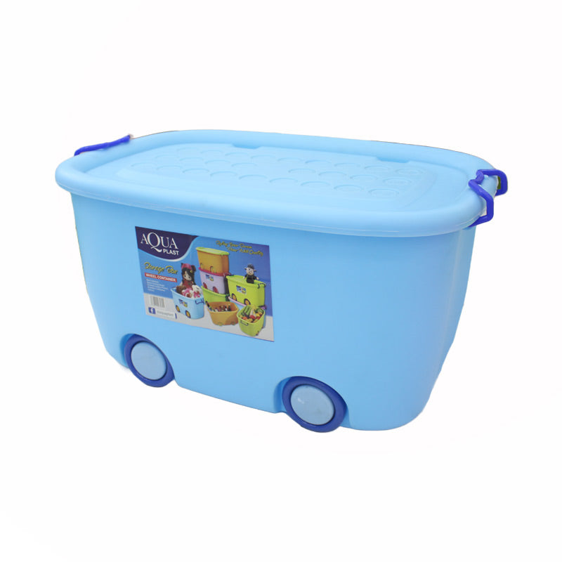 AQUA PLAST Container/Storage Box with Wheels & Locks