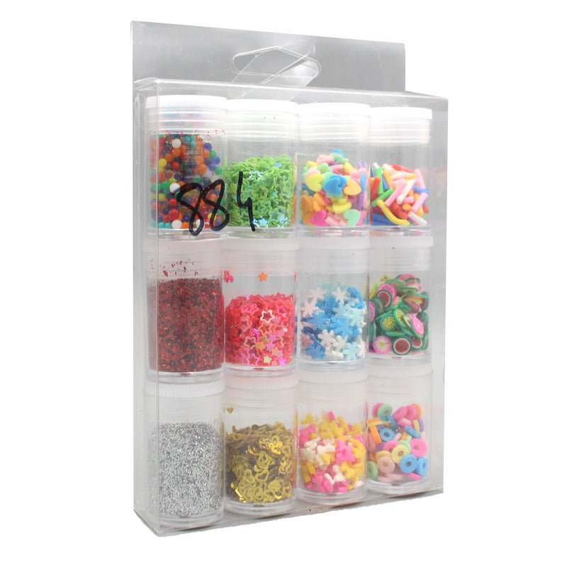 12 Pcs Colorful Sprinkles for Drawing & Nail Art