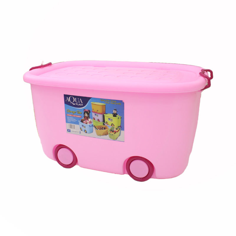 AQUA PLAST Container/Storage Box with Wheels & Locks