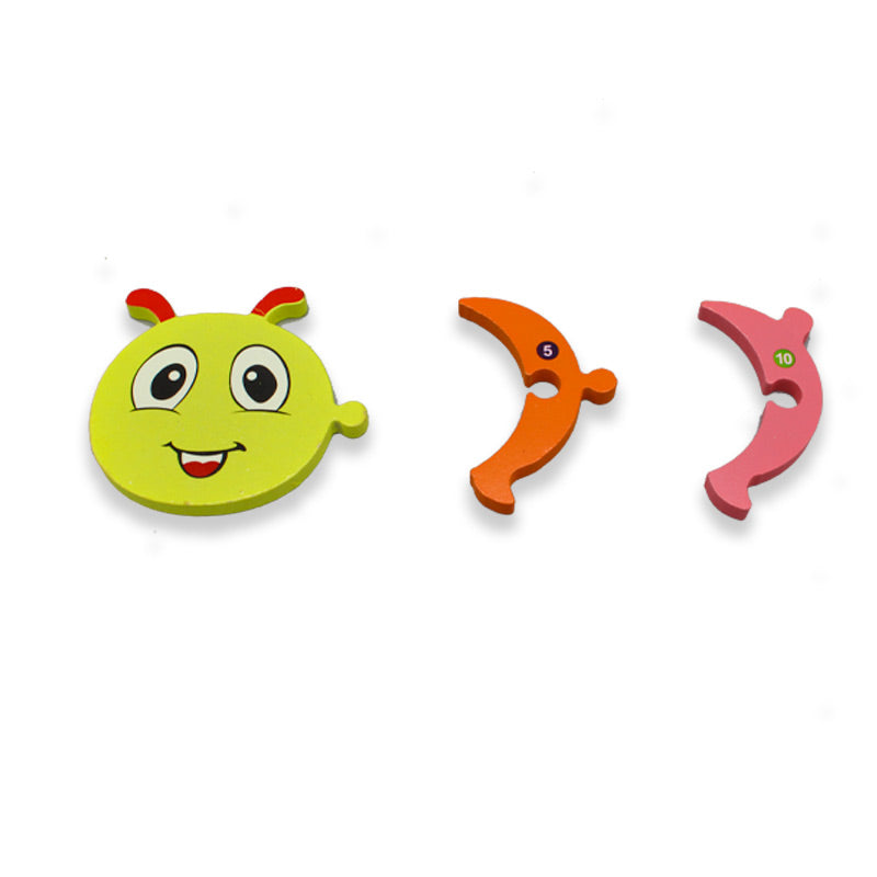 Wooden Number Puzzle Sorting Board Blocks