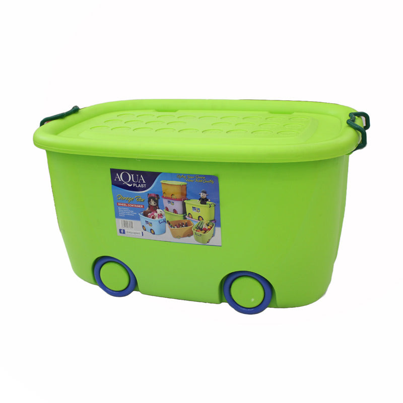 AQUA PLAST Container/Storage Box with Wheels & Locks